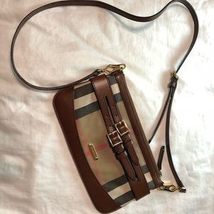 Burberry House Check Crossbody Clutch